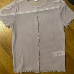 Garage purple mesh shirt